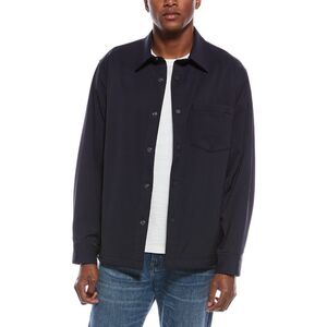 Theory Mens Snap Overshirt, Blue